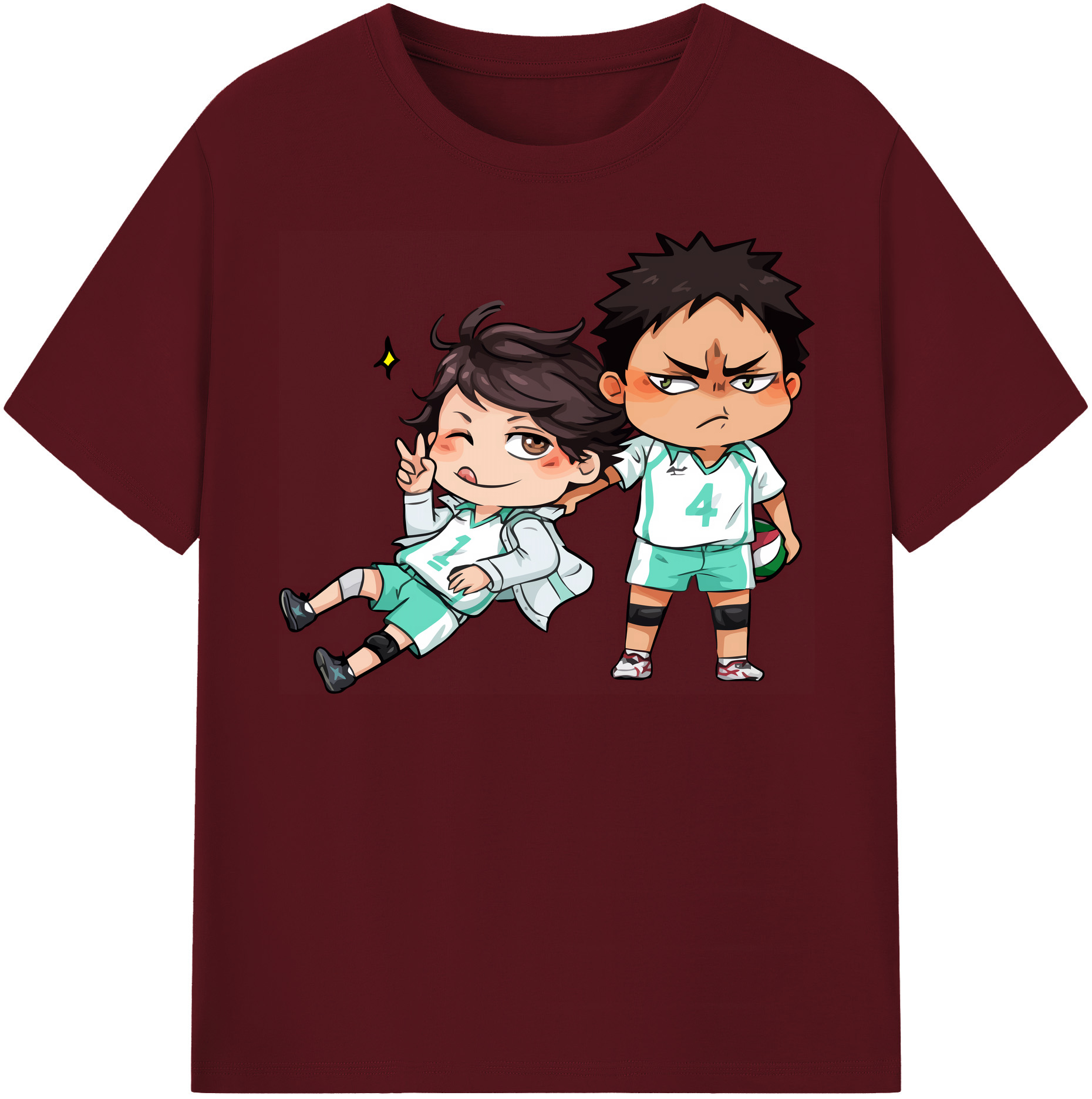 （画像用） ハイキュー!! Haikyu!! 綿100％半袖Tシャツ（フロントプリント）